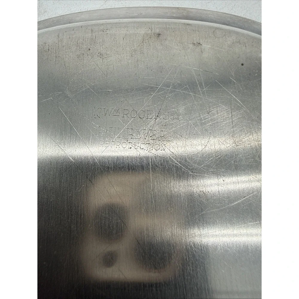 Vintage Silverplate Oval Serving Tray 7.75